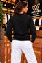 Women's Regular Fit Crew Neck Embroidered Knit Sweater - 3