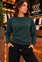 Women's Regular Fit Crew Neck Embroidered Knit Sweater