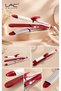 3 in 1 Hair Straightener Curler Crimper, Red & White Multi-function Hair Styling Iron, Interchangeable Plates Flat Iron for Straight Wavy Crimped Hair - 3