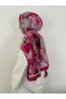 Rose Dream Pattern Shawl - Fuchsia