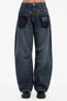 Women's Pocket Detailed Balloon Fit Design Jeans