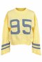 Women's 95 Patterned Crew Neck Crop Knit Sweater - 6