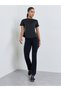 Black Seamless Broad Waist Flare Leggings - 2