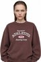 Women's embroidered lettering crew neck sweatshirt - 2