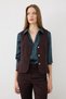 Buckle-Stripped Classic Vest - Claret Red - 6