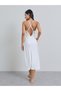 Pack of 2- Lace Trim Cross Back Slip Dress and Robe Set - 6