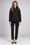 Women's Black Hooded Lined Waterproof Wind Resistant Puffer Coat Jacket Parka