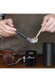 مطحنة قهوة يدوية، شفرات مخروطية من الفولاذ المقاوم للصدأ، 5 محاور - 4
