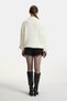 Women's Cream Thessaloniki Knitted Crew Neck Basic Sweater - 3