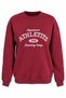 Women's embroidered lettering crew neck sweatshirt - 6