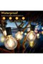 أضواء LED خارجية بطول 100 قدم مع 52 مصباح كروي G40 غير قابل للكسر وقابل للتعتيم، عبوة من قطعتين 50F - 3