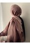 Flower Pattern Muslin Shawl - Powder - 2