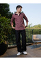 Men Purple Textured Utility Relaxed Shirt - 5