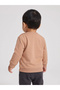 Baby Boy Brown Graphic Sweatshirt with Shoulder Snap - 4