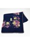 Embroidered 100% Cotton Cheesecloth 6806 90 X 90 Navy Blue, Lilac-12 - 2