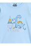 Baby Boy Blue Dino Explorer Cotton T-Shirt and Joggers Set - 3