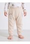 Baby Boy Beige Cotton Printed Long Sleeve T-Shirt and Joggers Set - 3