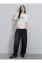 White Slogan Print Oversized Cotton T-Shirt - 2
