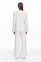 Asymmetrical Cut Wide Leg Suit - 4