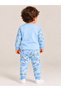 Baby Boy Blue Dino Explorer Cotton T-Shirt and Joggers Set - 4