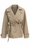 Belted short trench coat - 6