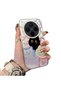 Vivo X300 Compatible Colorful Line Cat Figure Phone Case Shock-Absorbing Protective Case