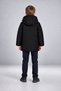 Boys' Black Fur Windproof Hooded Winter Coat & Parka - 5
