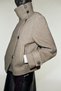Women's Black Double-Breasted Jacket Short Women's Coat – Stand-Up Collar, Buttoned and Modern Design Zr Model - 5