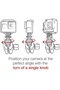 RAM® Double Ball U-Bolt Mount with Action Camera Adapter - Medium - 6