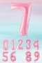 Pink Number Age Balloon 34 Inch Pink Number Foil Balloon 7