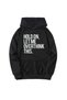 Hold on Let Me Overthink This Printed Cotton 3 Thread Threaded Oversized Sweatshirt