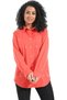 Womens Turned Down Collar Button Closure Modern