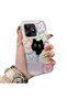 Realme C51/C53 Compatible Colorful Line Cat Figure Phone Case Shock Absorbing Protective Case