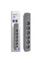 6-socket multi-socket, 1.8 m, grey