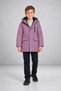 Boy's Lilac Fur Windproof Hooded Winter Coat & Parka - 4