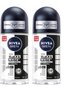 MEN Antiperspirant Roll-on for Men, Black & White Invisible Protection Original, 2x50ml - 2