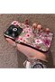 Infinix Smart 8/8 Pro/8 Plus Compatible Maroon Pink Flower Pattern Phone Case Shockproof - 2