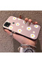 Poco C31 Compatible Women's Pink Striped Daisy Phone Case Shockproof - 2