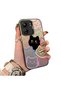 Poco C65 Compatible Colorful Line Cat Figure Phone Case Shock Absorbing Protective Case