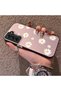 Samsung Galaxy S21 Fe Compatible Women's Pink Striped Daisy Phone Case Shockproof - 2