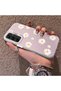 Samsung Galaxy A25 Compatible Women's Pink Striped Daisy Phone Case Impact Resistant - 2