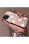 Pink Striped Daisy Phone Case for Women, Compatible with iPhone 13/14, Shock-Proof - 2