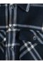 Navy Blue Regular Fit Plaid Men's Shirt Jacket - 6