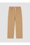 Beige Boys' Gabardine Cargo Pants