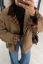 Premium Series Plaid Lined Oversize Camel Parka - 2