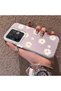 Vivo V60 Compatible Women's Pink Striped Daisy Phone Case Impact Resistant - 2