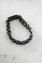 Black Double Row 4.00 mm King Chain Model Men's Steel Bracelet - 4