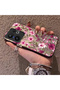 Vivo X200 Fe Compatible Burgundy Pink Floral Pattern Phone Case Shockproof - 2