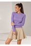 Women's Raglan Sleeve Knitwear Blouse - 3