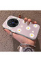 Vivo X200 Pro Compatible Women's Pink Striped Daisy Phone Case Shockproof - 2